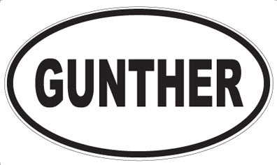 GUNTHER - Oval Magnet