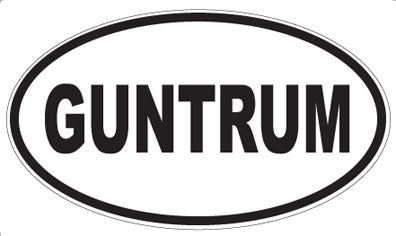 GUNTRUM - Oval Sticker