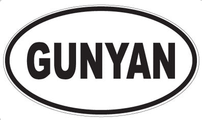 GUNYAN - Oval Magnet