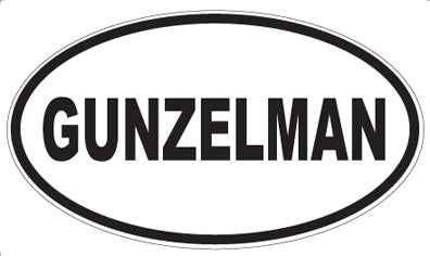 GUNZELMAN - Oval Sticker