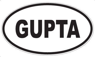 GUPTA - Oval Sticker