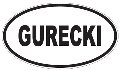 GURECKI - Oval Sticker