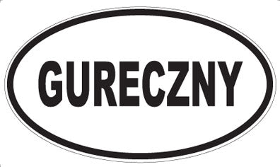 GURECZNY - Oval Sticker