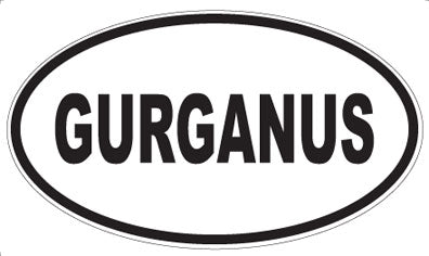 GURGANUS - Oval Sticker