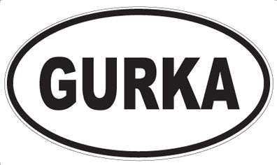 GURKA - Oval Sticker