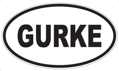 GURKE - Oval Sticker