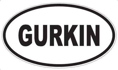 GURKIN - Oval Magnet