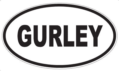 GURLEY - Oval Sticker