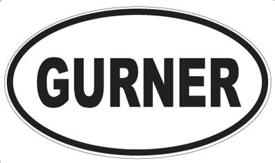 GURNER - Oval Sticker