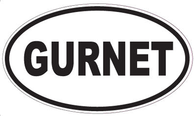 GURNET - Oval Sticker
