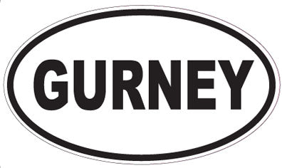 GURNEY - Oval Sticker