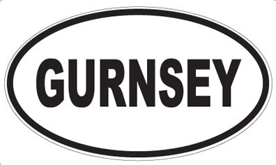 GURNSEY - Oval Magnet