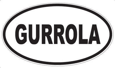 GURROLA - Oval Sticker