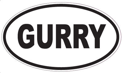 GURRY - Oval Sticker