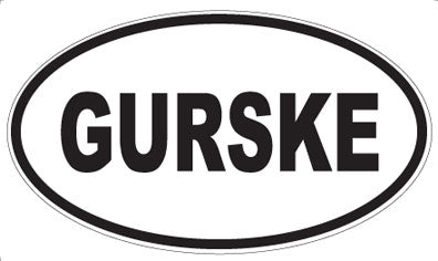 GURSKE - Oval Magnet