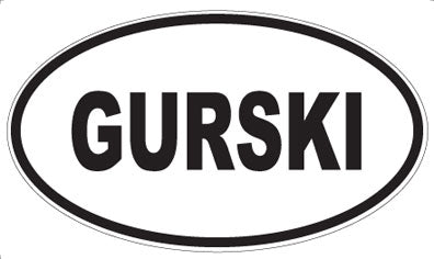 GURSKI - Oval Sticker