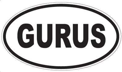 GURUS - Oval Sticker