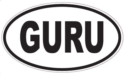 GURU - Oval Sticker