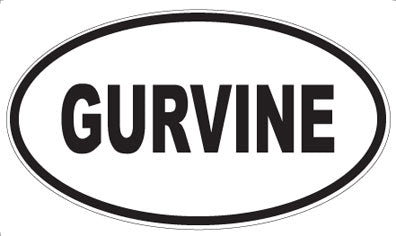 GURVINE - Oval Sticker