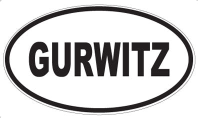 GURWITZ - Oval Magnet