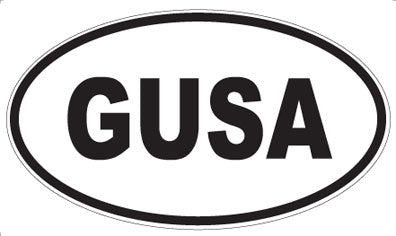 GUSA - Oval Magnet