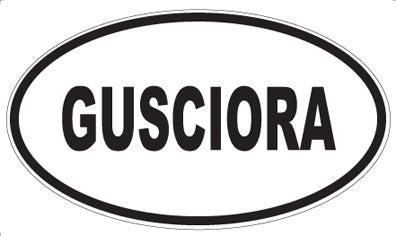 GUSCIORA - Oval Sticker