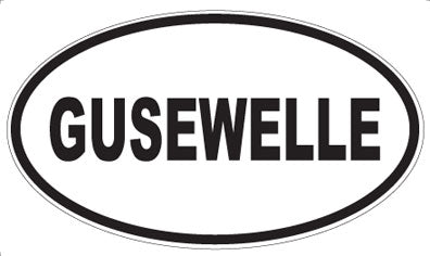 GUSEWELLE - Oval Sticker