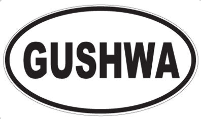 GUSHWA - Oval Sticker