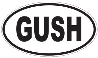 GUSH - Oval Sticker