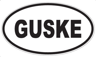 GUSKE - Oval Sticker