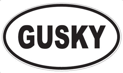 GUSKY - Oval Magnet
