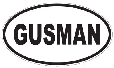 GUSMAN - Oval Magnet