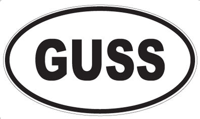 GUSS - Oval Sticker