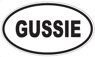 GUSSIE - Oval Sticker