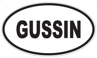 GUSSIN - Oval Magnet