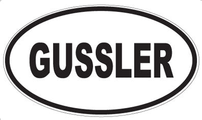 GUSSLER - Oval Sticker