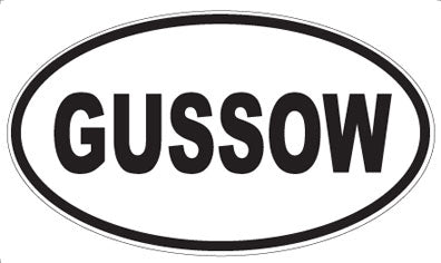 GUSSOW - Oval Sticker