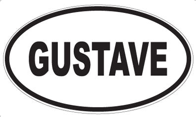 GUSTAVE - Oval Sticker