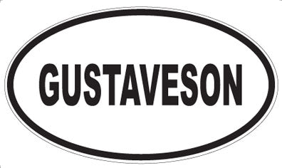 GUSTAVESON - Oval Magnet
