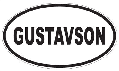 GUSTAVSON - Oval Magnet