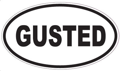 GUSTED - Oval Sticker