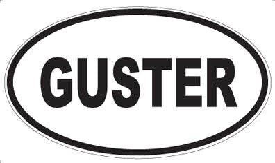 GUSTER - Oval Magnet