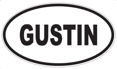 GUSTIN - Oval Sticker