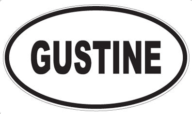 GUSTINE - Oval Magnet