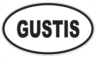 GUSTIS - Oval Sticker