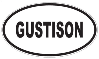 GUSTISON - Oval Magnet