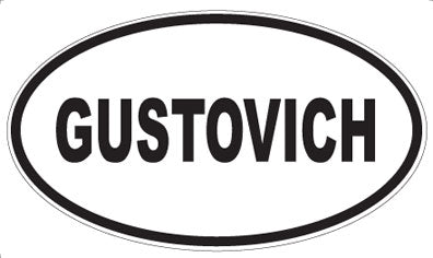 GUSTOVICH - Oval Magnet