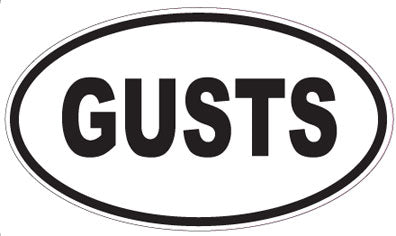 GUSTS - Oval Magnet