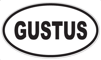 GUSTUS - Oval Sticker