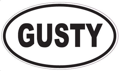 GUSTY - Oval Sticker